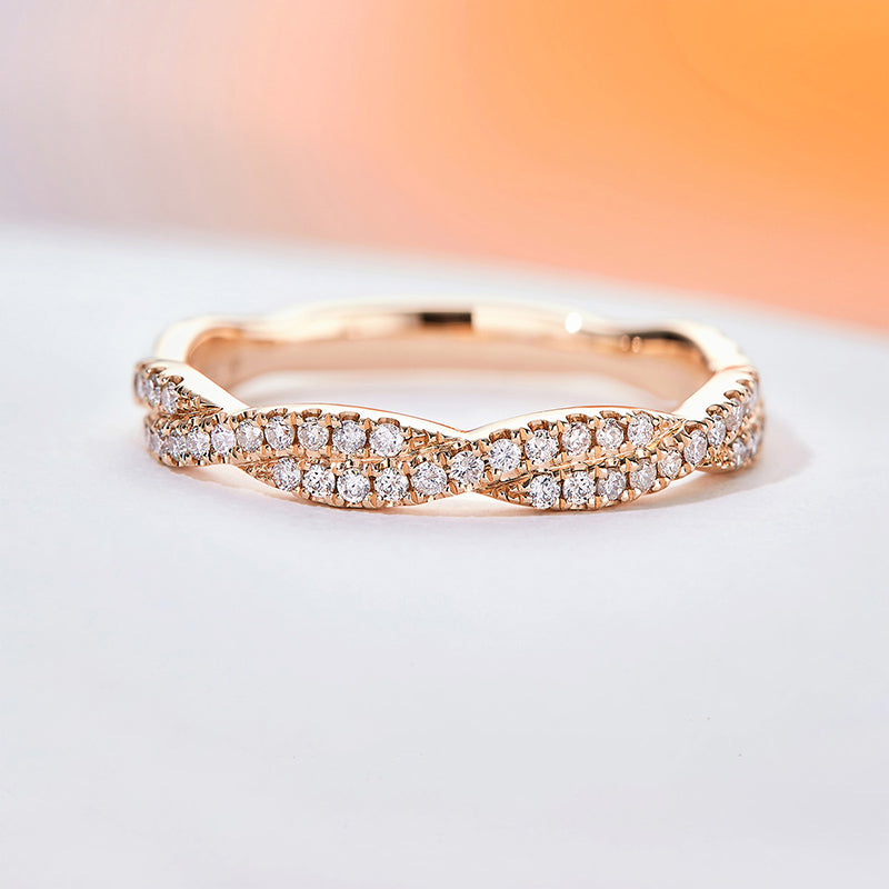 18k Rose Gold Diamond Eternity Ring