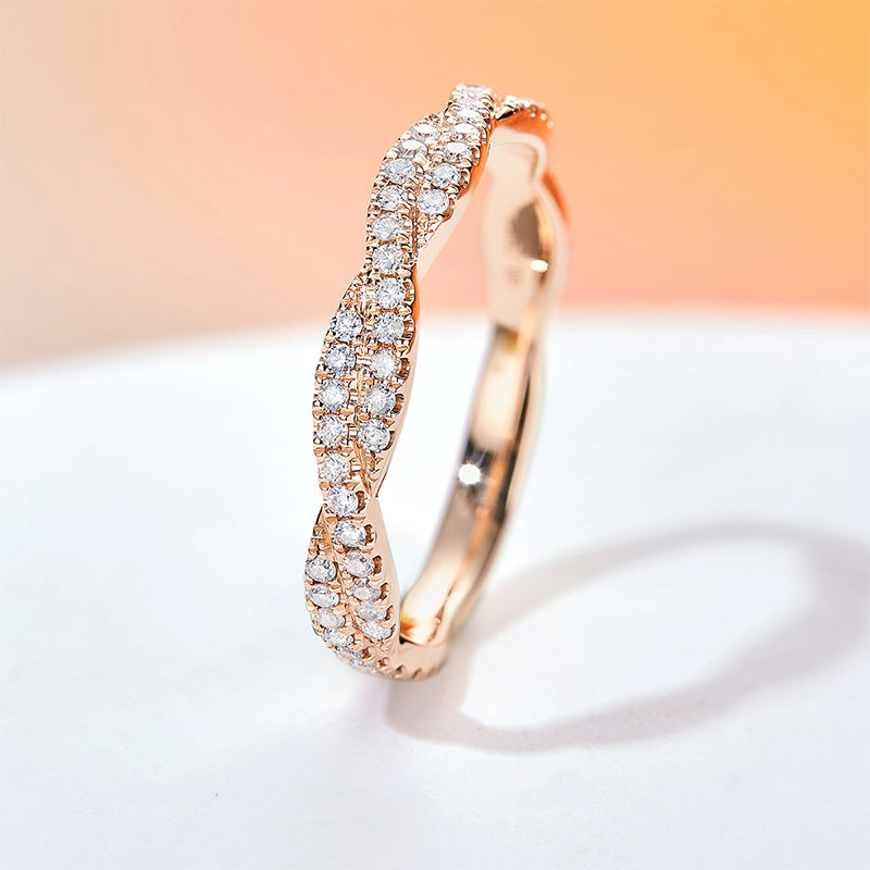 18k Rose Gold Diamond Eternity Ring