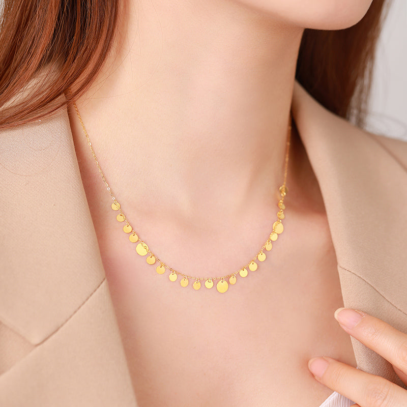 18k Gold Charm Necklace