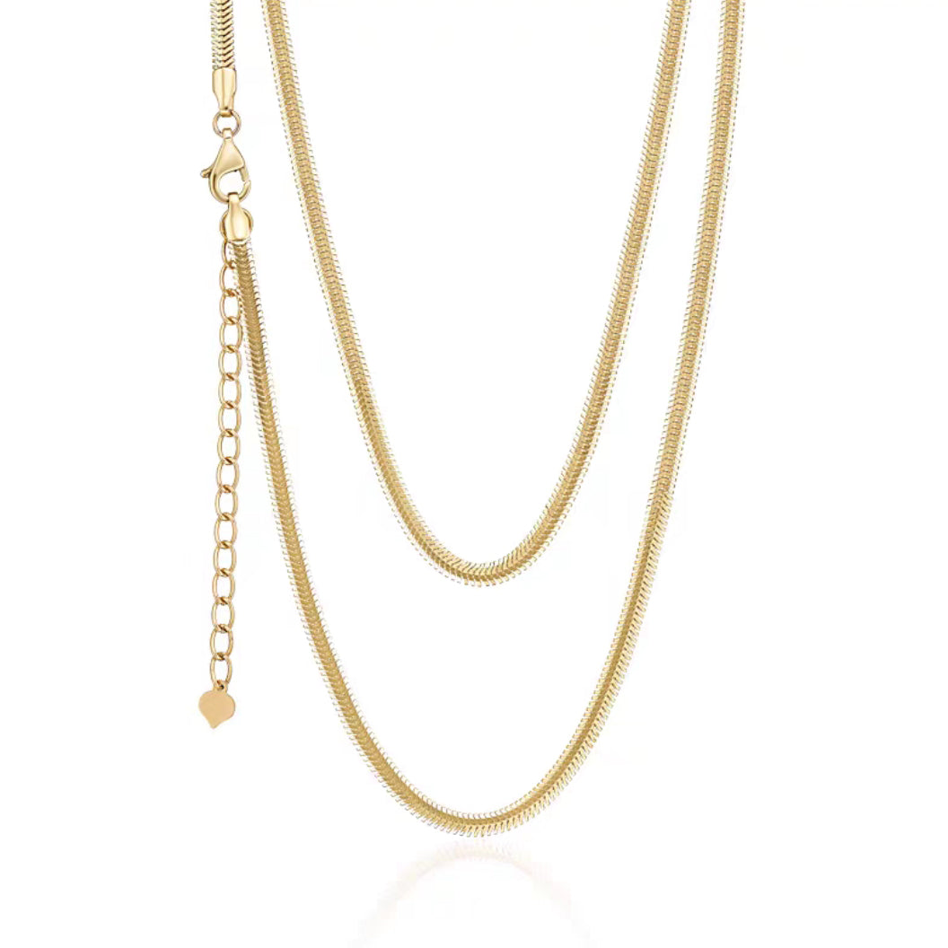 18k Gold Snake Chain Necklace