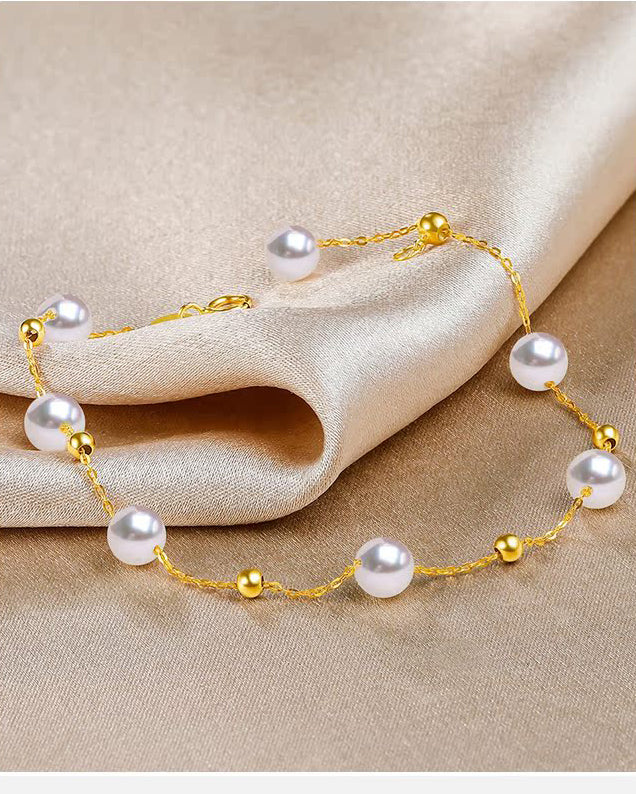 Akoya Sea Pearl 18k Gold Bracelet