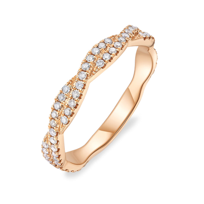 18k Rose Gold Diamond Eternity Ring