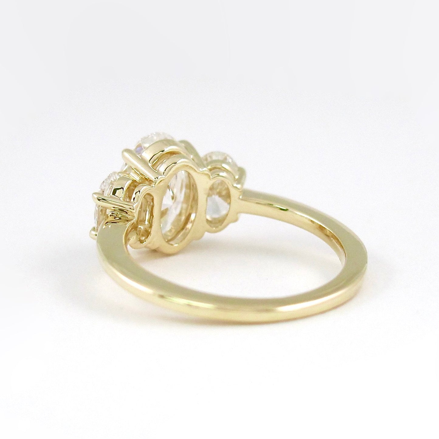 3ct Lab-Created Diamond 18k Gold Engagement Ring