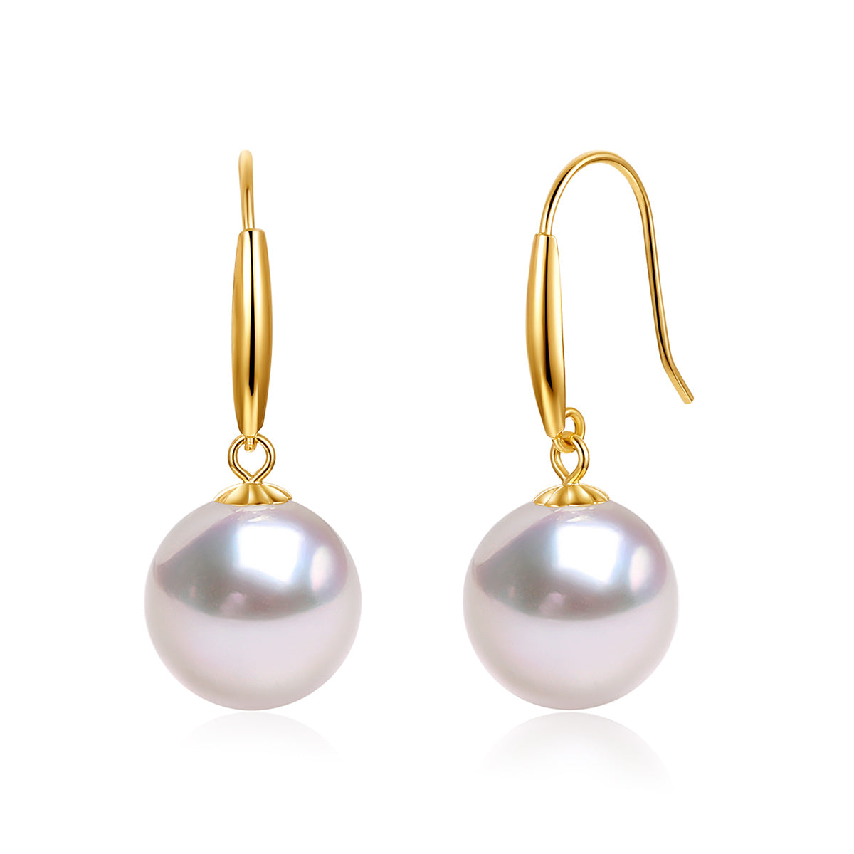 Akoya Sea Pearl 18k Gold Drop Earrings