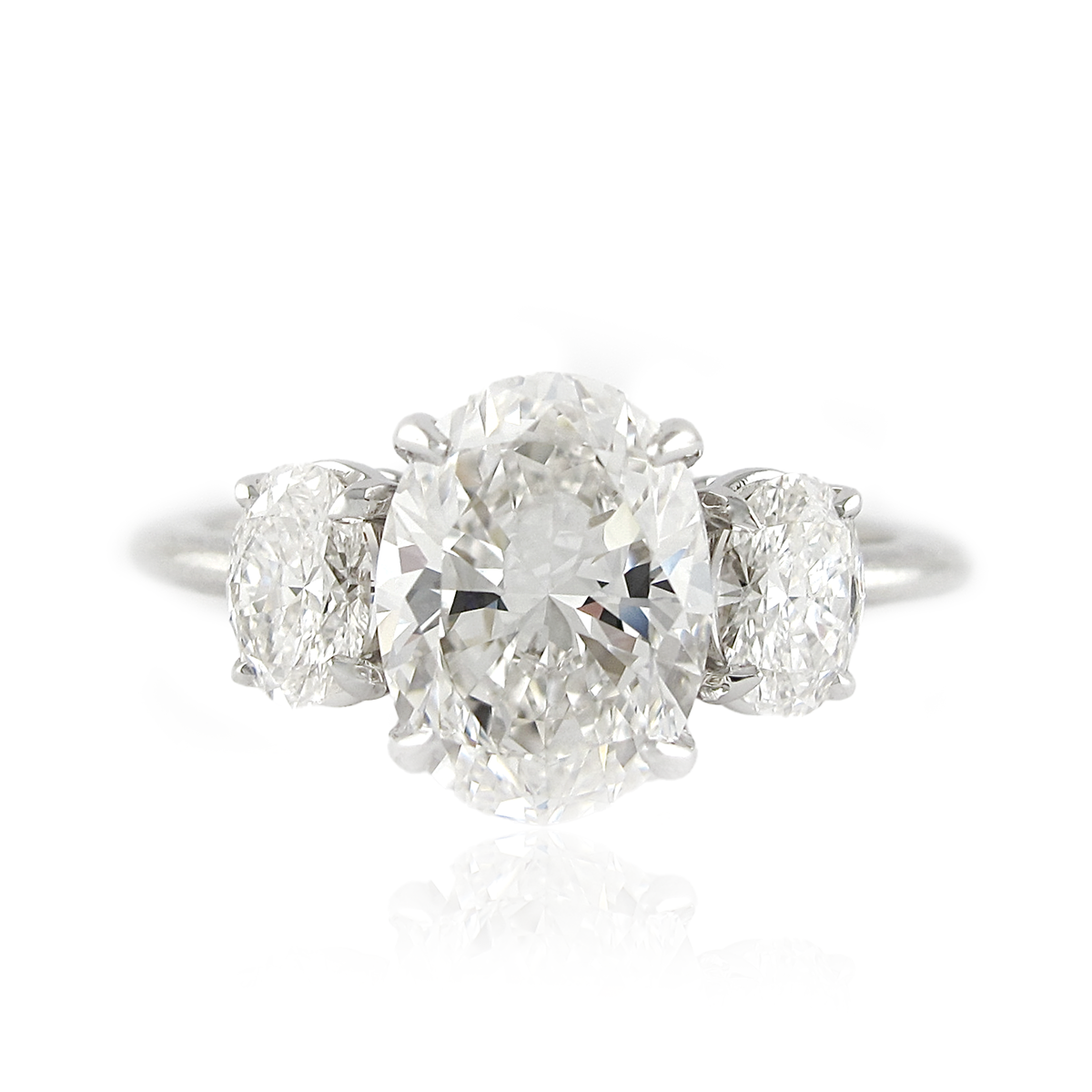 3ct Lab-Created Diamond 18k Gold Engagement Ring