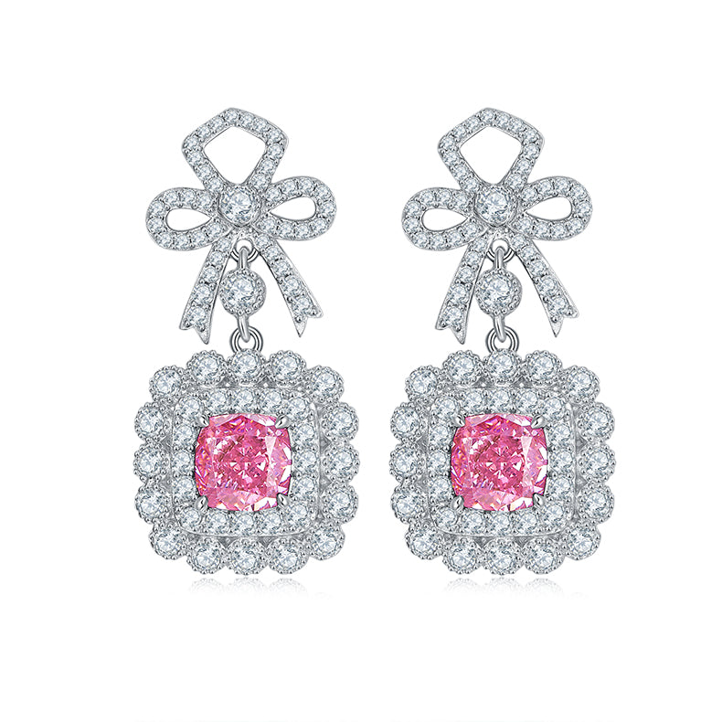 Lab-Created Emerald and Zircon 18k Gold-Coated 925 Silver Earrings