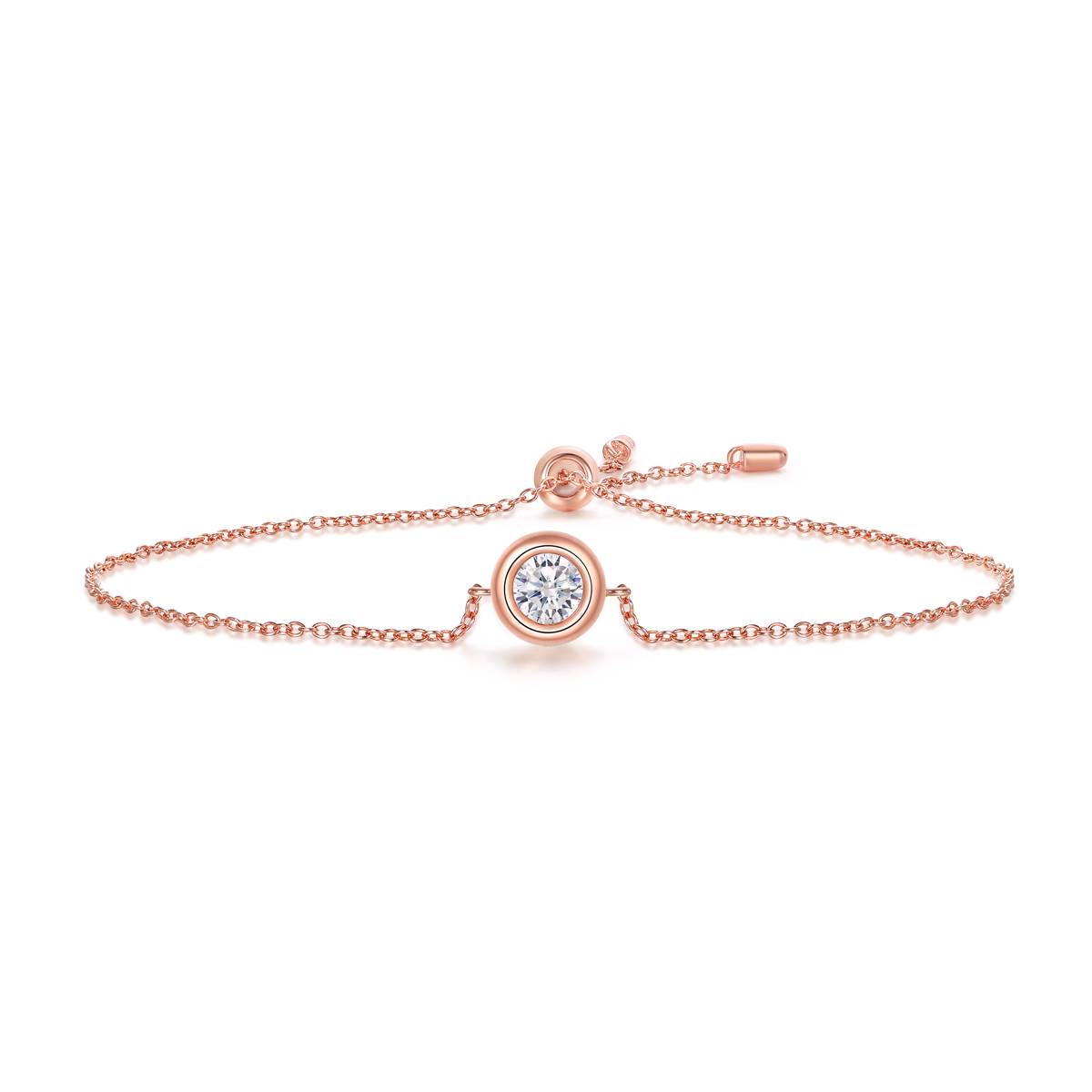 18k Gold Bracelet with 0.5ct Lab-Created Diamond