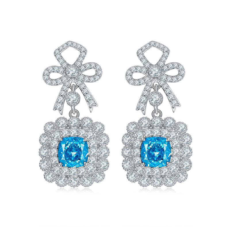 Lab-Created Emerald and Zircon 18k Gold-Coated 925 Silver Earrings