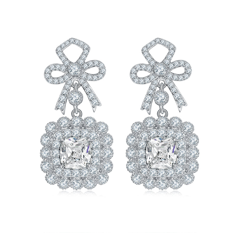 Lab-Created Emerald and Zircon 18k Gold-Coated 925 Silver Earrings