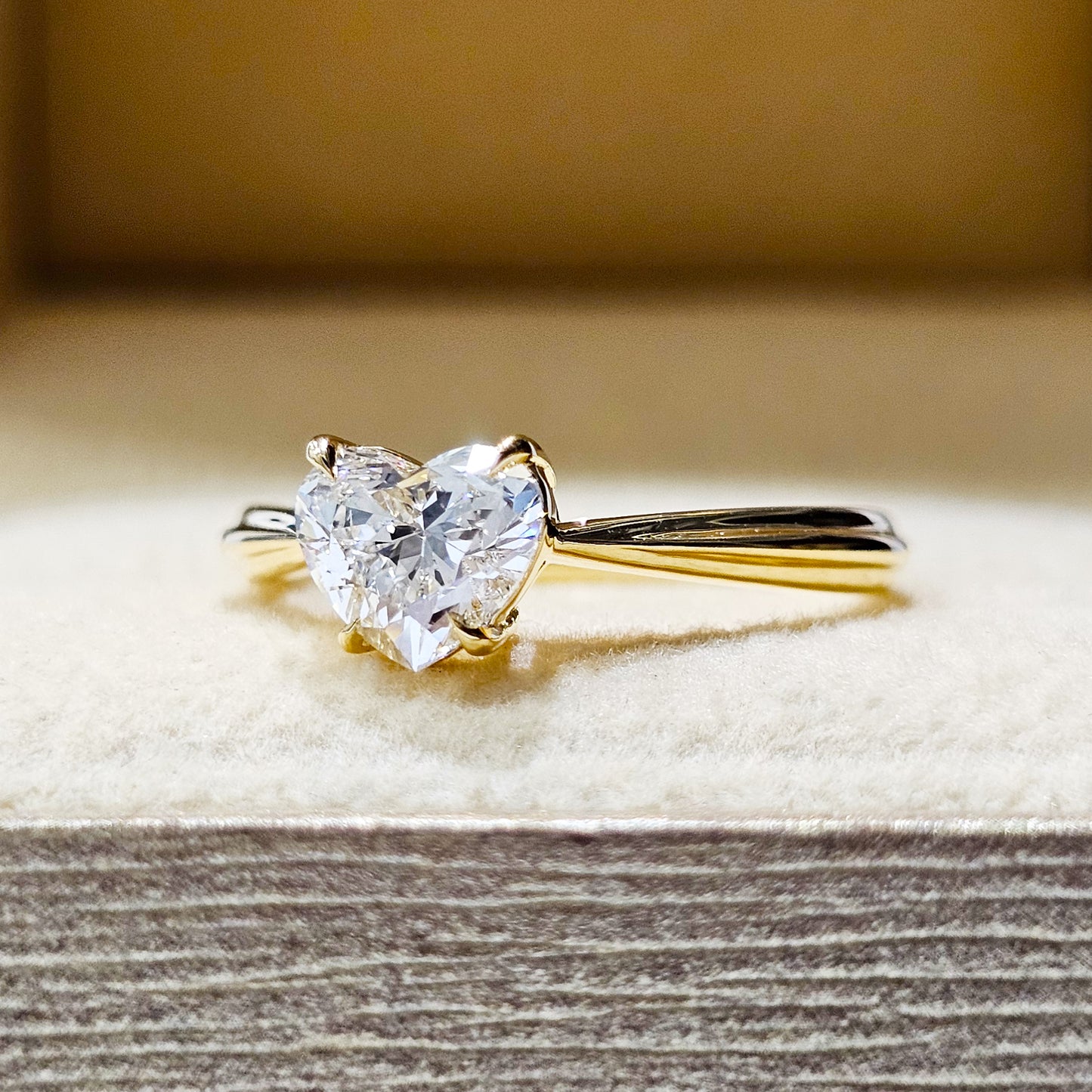 1ct Lab-Created Diamond 18k Gold Ring