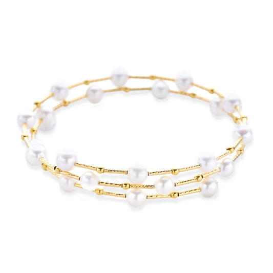 18k Gold and Pearl Bracelet