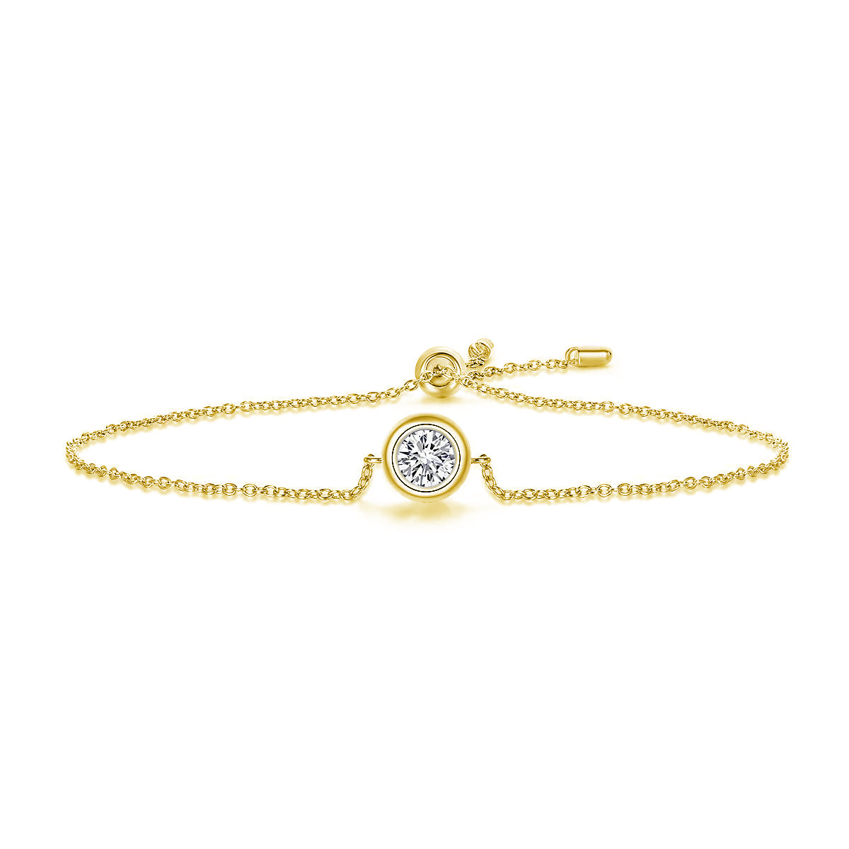 18k Gold Bracelet with 0.5ct Lab-Created Diamond