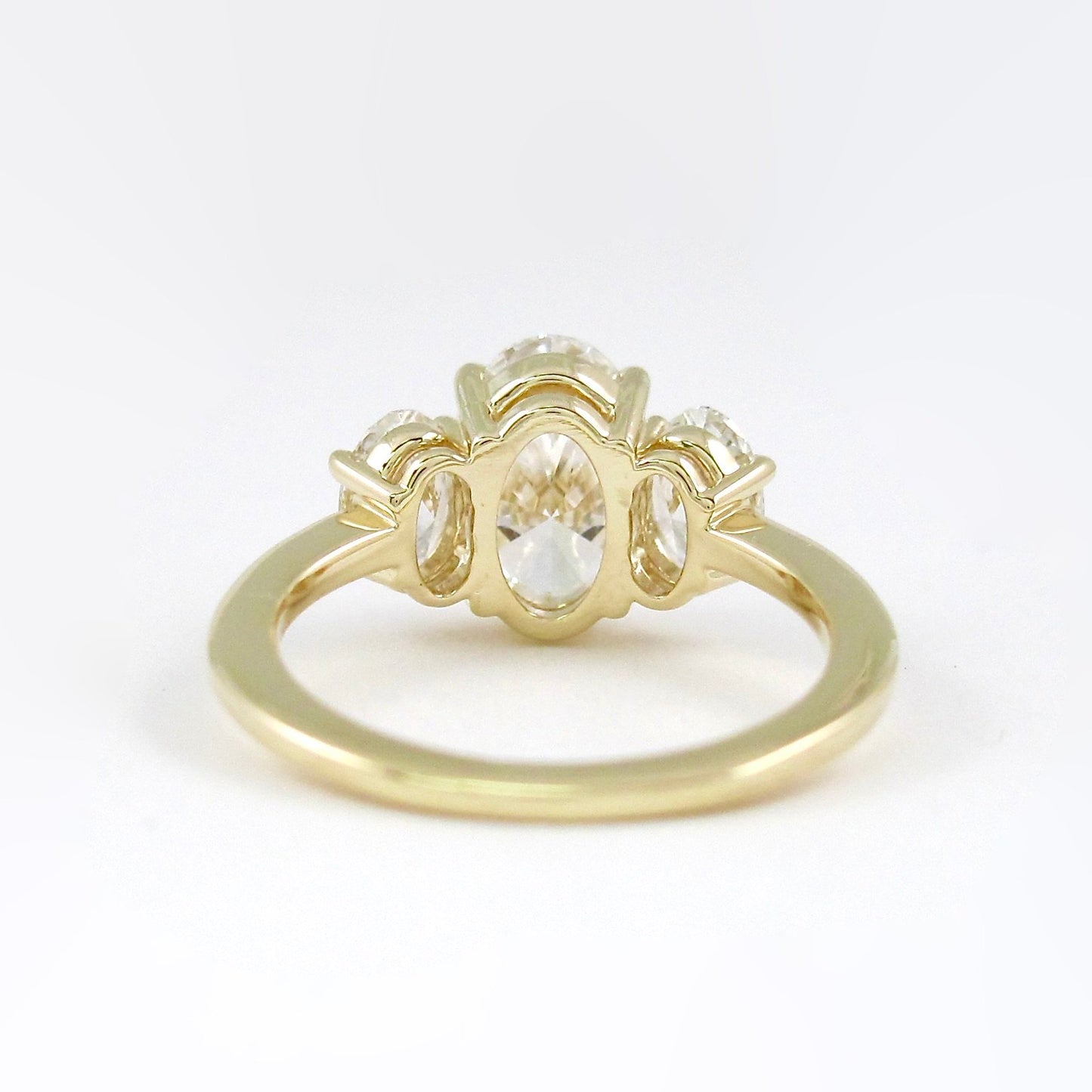 4ct Lab-Created Diamond 18k Gold Engagement Ring