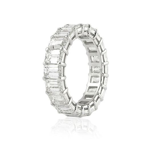 6ct Lab-Created Diamond 18k Gold Full-Band Eternity Ring